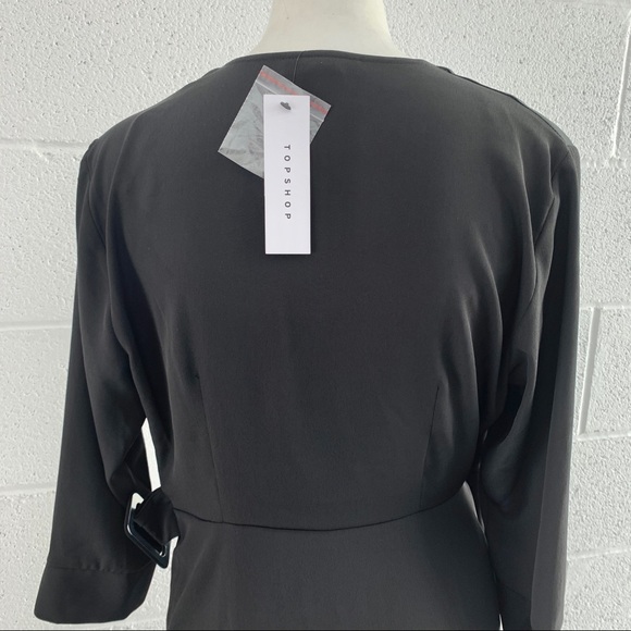 Topshop wrap dress Little Black Dress - Picture 7 of 7